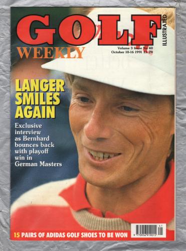Golf Weekly - Vol.3 No.40 - October 10-16th 1991 - `Langer Smiles Again` - New York Times Publication